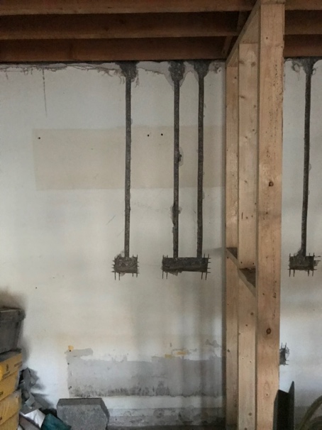 Wall chases with socket box cutouts, Kildare